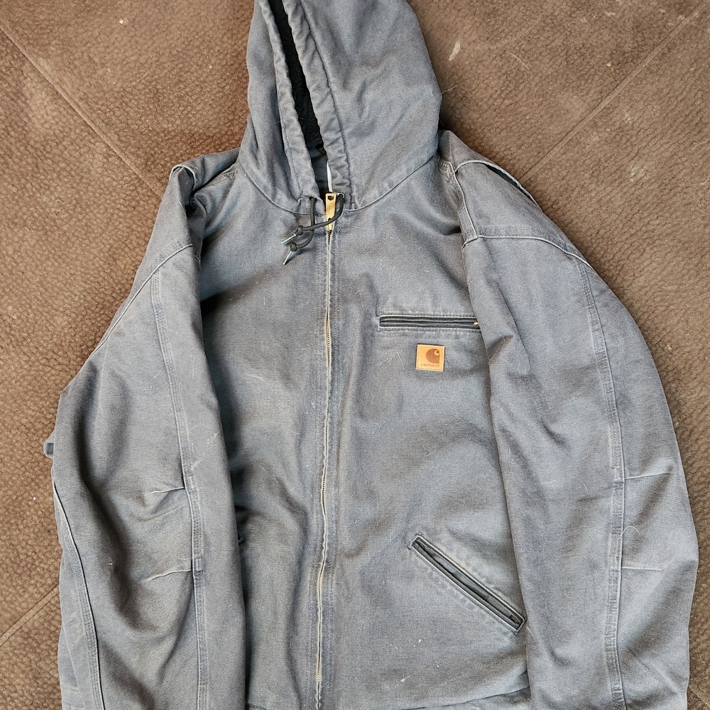 Carhartt Men's Gray Hooded Jacket